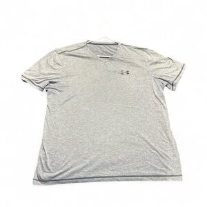 UA Men's V-Neck Tee HeatGear Loose Fit Gray XL